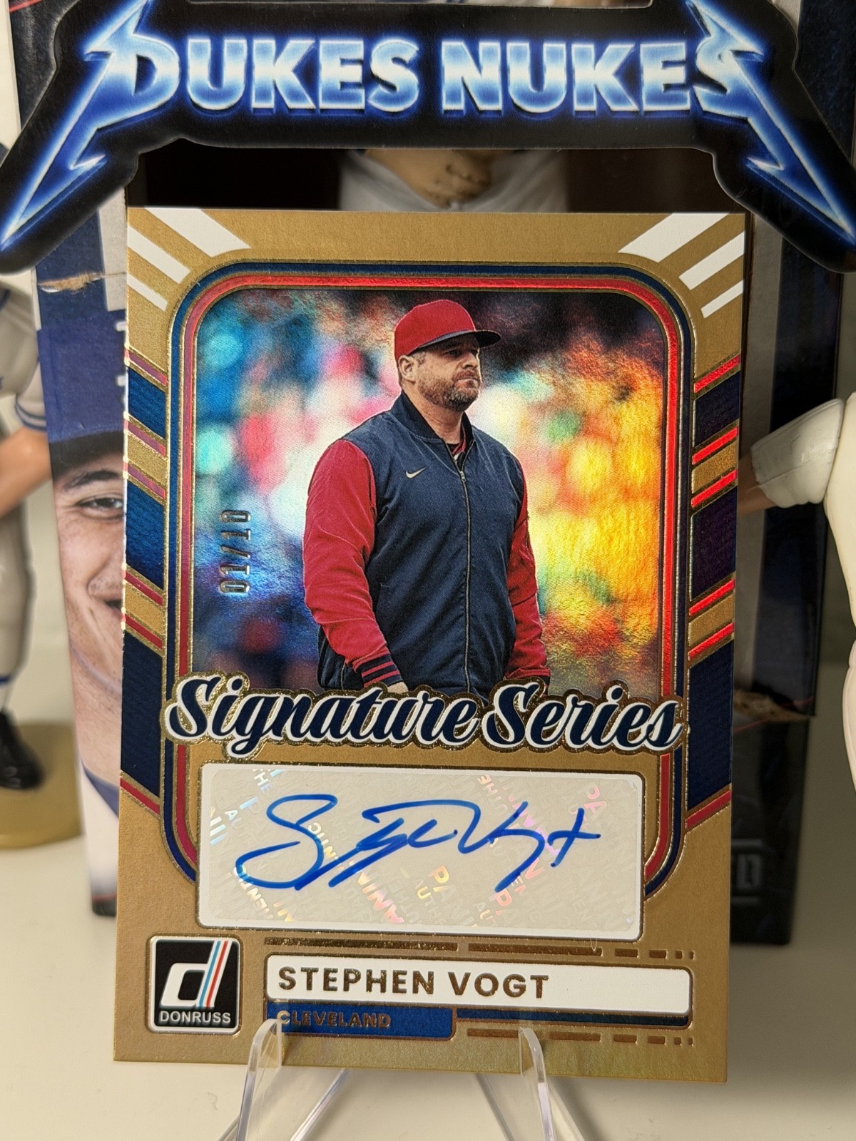 2026 Donruss Stephen Vogt Signature Series Gold Auto /10 01/10 Guardians