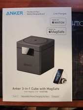 Anker 3-In-1 Cube MagSafe Wireless Charger - iPhone/AirPods/Apple Watch - Black