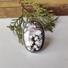 Wild Horse Jasper Gemstone Ring 925 Sterling Silver Women  Girls Ring PG7847