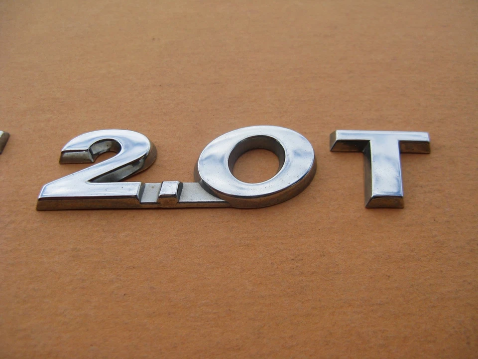 09 10 11 12 13 14 15 16 17 VW CC 2.0 T EMBLEMA TRASERO CROMADO LOGOTIPO INSIGNIA SIGNO A47030 Foto 3 de 4