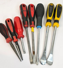 Screwdriver Set Mixed Flat Phillips Pozidriv Pry Tools Heavy Duty Job Lot