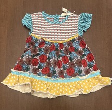 Matilda Jane Girls Size 2 Floral Patchwork Ruffle Dress