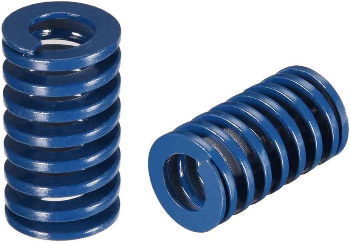 Sourcing Map 4 Molle Di Compressione Per Stampanti 3D - Carico Leggero, 27x30mm, Colore Blu - Acciaio Per Molle, Antiruggine