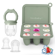 Baby Fruit Food Feeder Breastmilk Popsicle Molds, Silicone Food Freezer Tray for