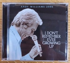 SIGNED! Andy Williams 2006 - I Don't Remember Ever Growing Up CD NEAR MINT SIGNED! Andy Williams 2006 - I Don't Remember Ever Growing Up CD NEAR MINT