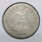 1876-S Seated Liberty Quarter 90% Silver Fine 25c