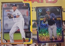 2015 Bowman Chrome Farm's Finest WILLY ADAMES RC PURPLE Refractor #'d/250 +bonus