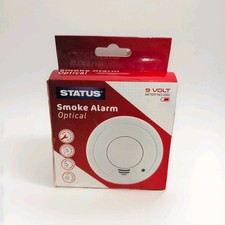 STATUS Photoelectric Smoke Alarm 85 db Loud Easy To Install Battery Included