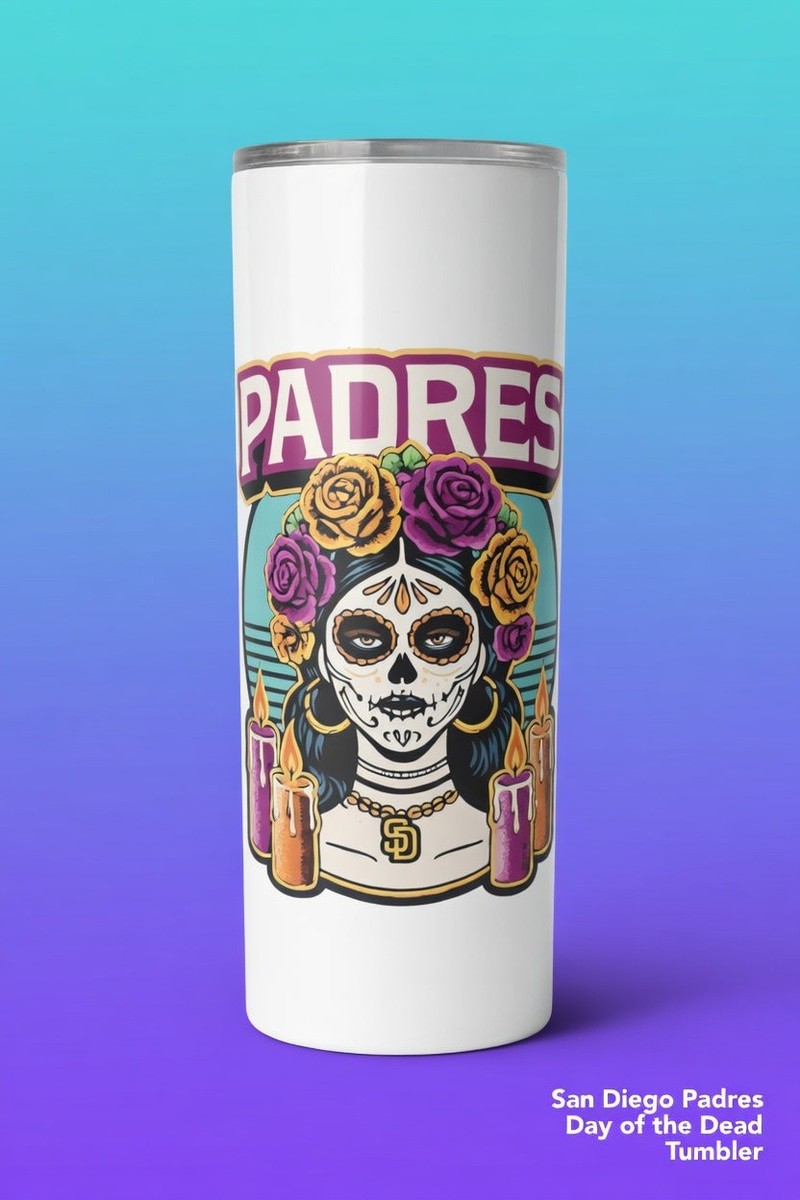 SD Padres Dia De Los Muertos Tumbler 20oz | eBay