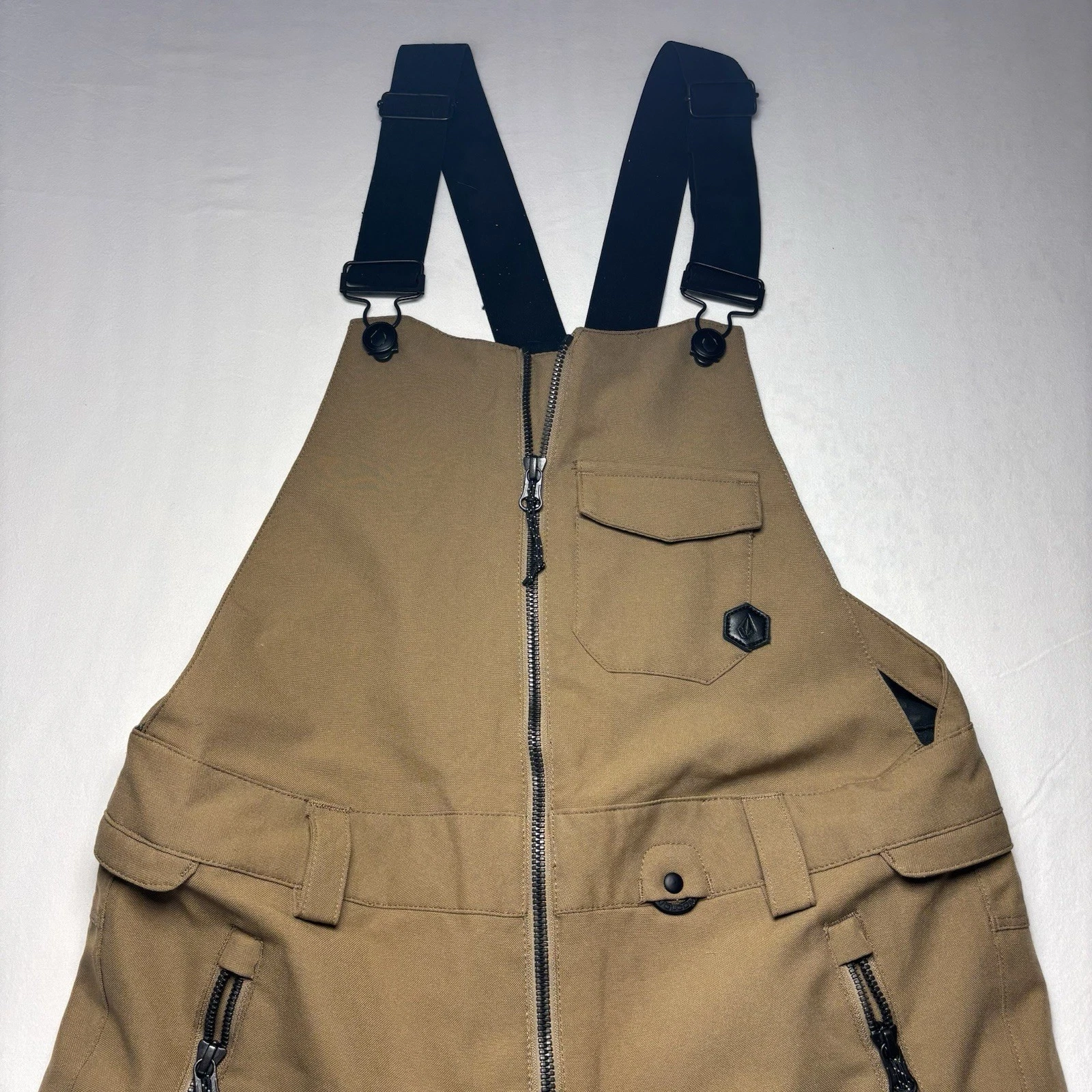NWOT Volcom Swift Bib Overall Snow Pants Copper Brown Waterproof X Small Outdoor