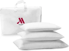 down Alternative Eco Pillow Hotel Pillows - Pack of 1 - Eco-Friendly Pillow with