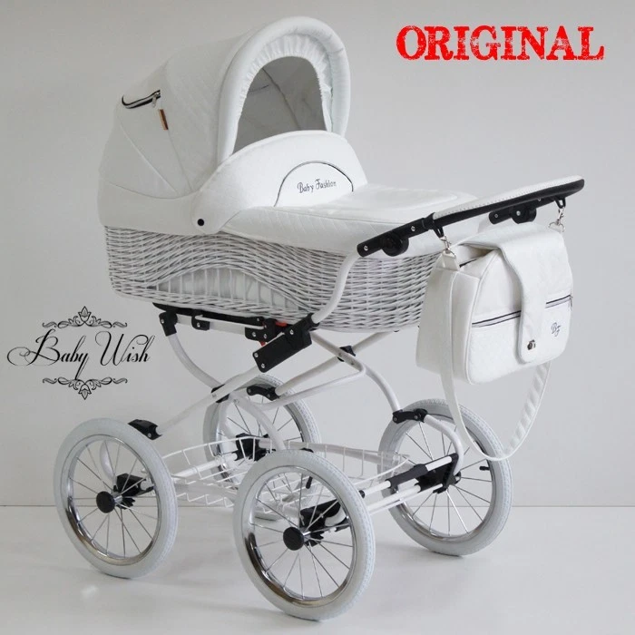 SCARLETT Wicker Pram Baby Fashion STROLLER CARRYCOT