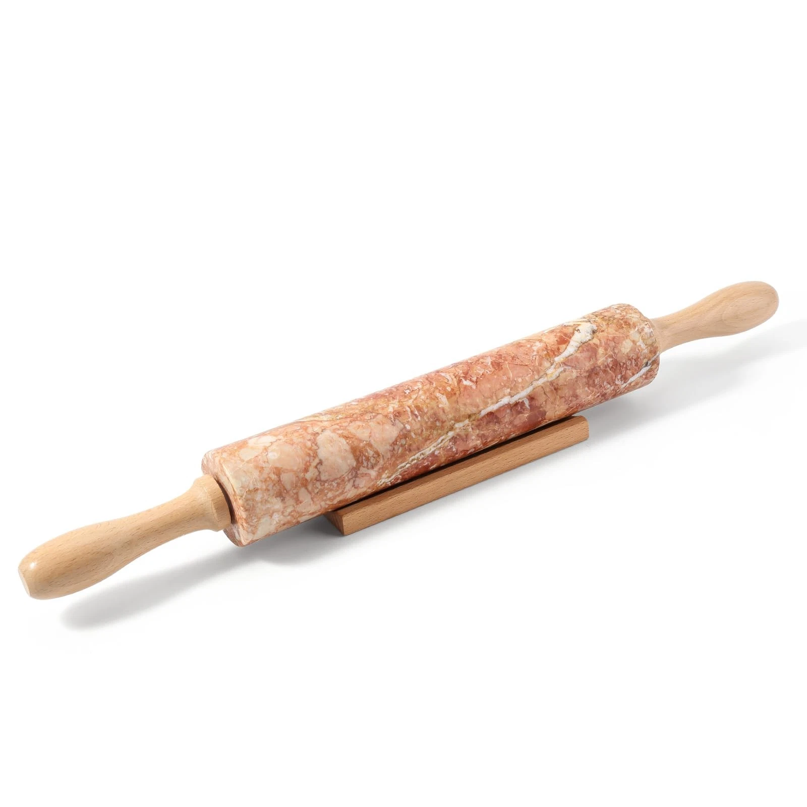 Marble Rolling Pin, Non-Stick Polished Dough Roller, Pasta, Dumpling, Ravioli...
