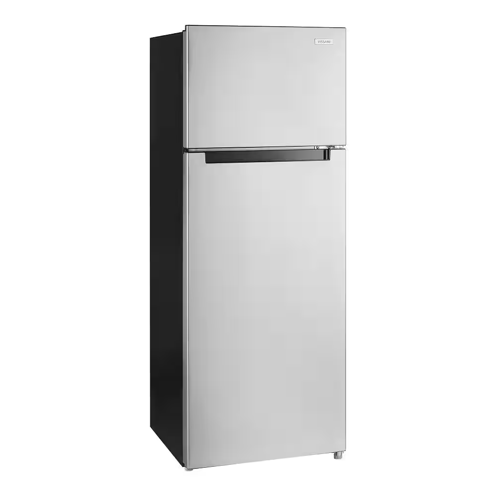 7.2 Cu. Ft. Top Freezer Refrigerator in Stainless Steel Look | eBay
