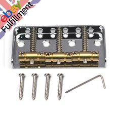6 Strings Chrome Telecaster Bridge Steel Base Brass Saddles Fender Tele TL