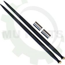 2x M28x1,5mm Frontladerzinken 1100mm 2x Buchse Ballenzinken f&uuml;r Frontlader110cm