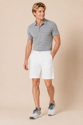 Amazon Essentials Herren Golfshorts Weiß Classic Fit Stretch Bermudas Gr.38w Neu