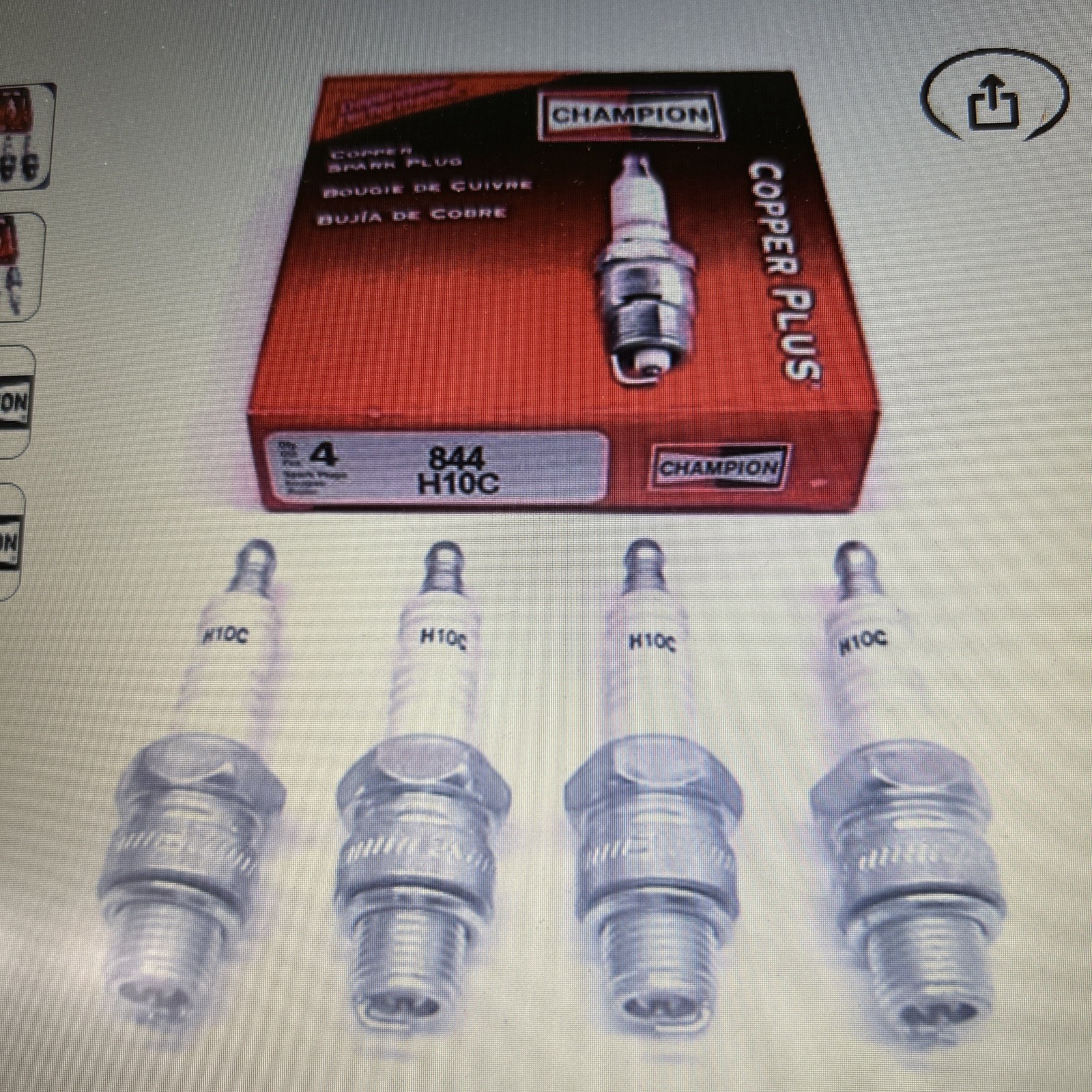 Champion Spark Plugs H10C Box Of 4