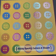 3 Birds- Sticky Sparkly Letters  Shapes - 10 large sheets - NEW IN BOX