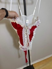 Frederick's of Hollywood Red Lace Lingerie Size L