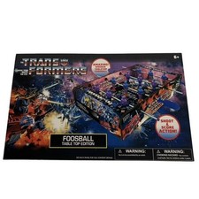 FOOSBALL TABLE TOP TRANSFORMER EDITION SHOOT AND SCORE ACTION