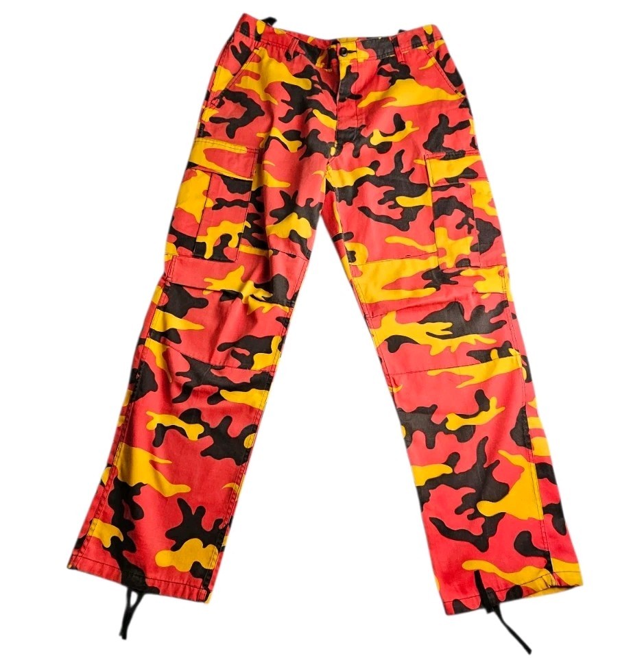 Savage Orange Camo Men L Reg