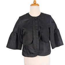 Vertigo Paris S Black Cropped Jacket Evening Event Church Y2K Does Edwardian