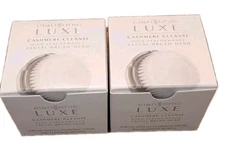 2 Pack Clarisonic LUXE Cashmere Cleanse Replacement Facial Brush Heads NEW