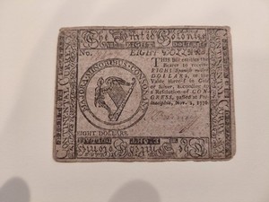 Revolutionary War Continental Navy Lt. Joshua Barney Signed Continental Currency