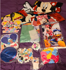 Mickey Minnie Mouse and friends party supplies banner Stickers balloons etc. New