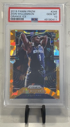 Zion Williamson [Blue Ice Prizm] #248 2019 Panini Prizm card