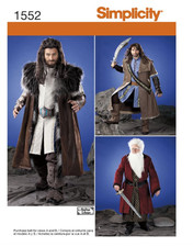 Medieval Costume Sewing Pattern Size Men's XS-XL Simplicity 1552 New OOP