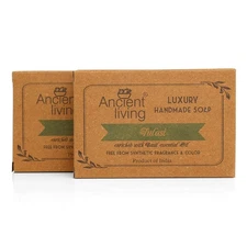 Ancient Living Tulasi Luxury Handmade Soap-100gm (Pack of 2)