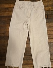 Women's White Straight Leg Jeans Size 7-8