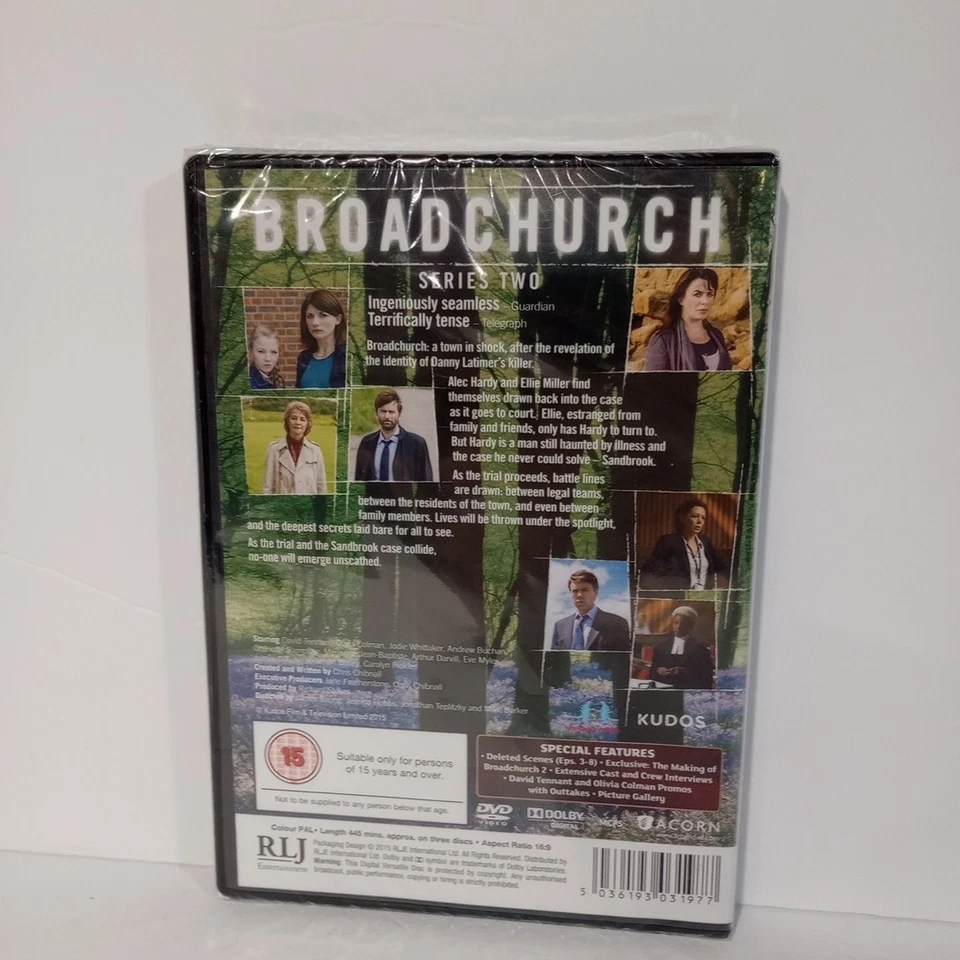 Broadchurch серии 2 [DVD] совершенно новый запечатанный, - PAL - Изображение 2 из 4