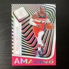 Russell Westbrook 2020-21 Panini Illusions Amazing Pink #10 Washington Wizards