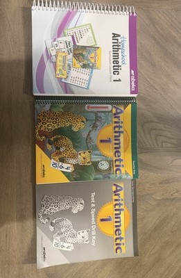 Abeka Grade 1 Arithmetic 1 Curriculum Lesson Plans Test Speed Drills Teacher Key