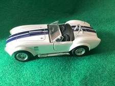 1965 AC COBRA 427 Sc 1.32 SCALE 1/43 MODEL CAR DIECAST METAL White Unboxed