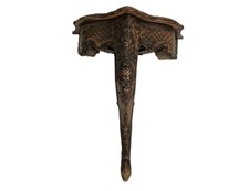 Mesa de pared consola madera tallada ornamentada antigua WOW