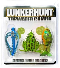 TOPCOM01 Topwater Combo – Assortment | Dragonfly, Lunker Frog, & Prop Fish | ...