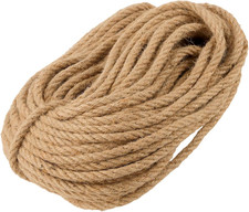 Corda Di Iuta Naturale Spessa 10 Mm, 50 M, Spago Di Canapa Intrecciata per Giard