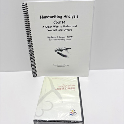 Three Dimension Therapy Handwriting Analysis Course DVD E-Book And Spiral Manual