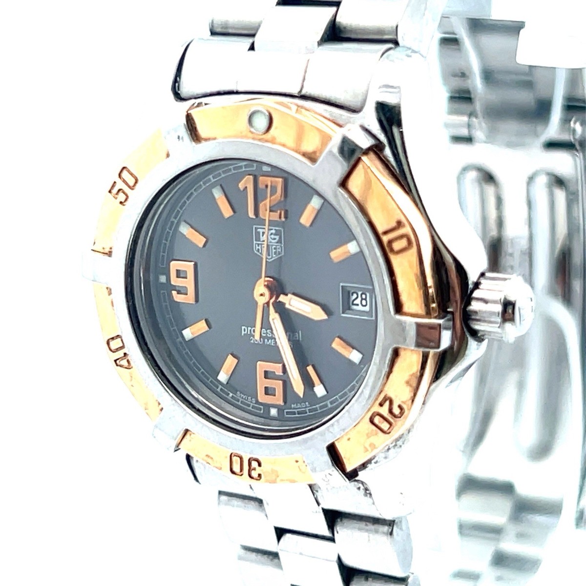 Tag Heuer 2000 Series WN1351 29mm 18k Rose Gold Steel Grey Dial