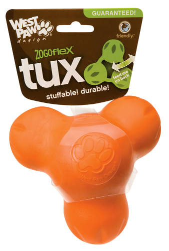 West Paw Design Tux Treat Toy : Small 4" (10cm) or Large 5" (13cm) Made in USA