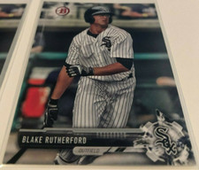 2017 Bowman Draft Baseball Blake Rutherford Chicago White Sox base card #BD-80