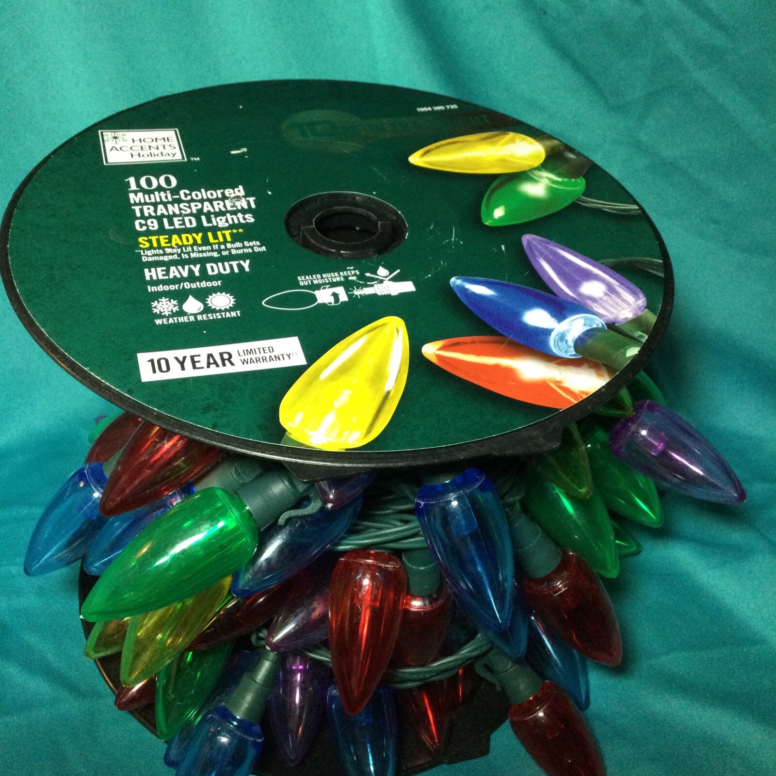 Home Accents 50Light LED C9 MultiColor 10x Ultra Bright