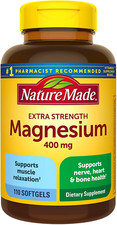 Nature Made Extra Strength Magnesium Oxide 400 mg, Supplement for Muscle Support