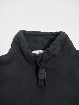 Stone Island Multi Detail Pocket Mock Neck Sweatshirt Black Stone Island Multi Detail Pocket Mock Neck Sweatshirt Black