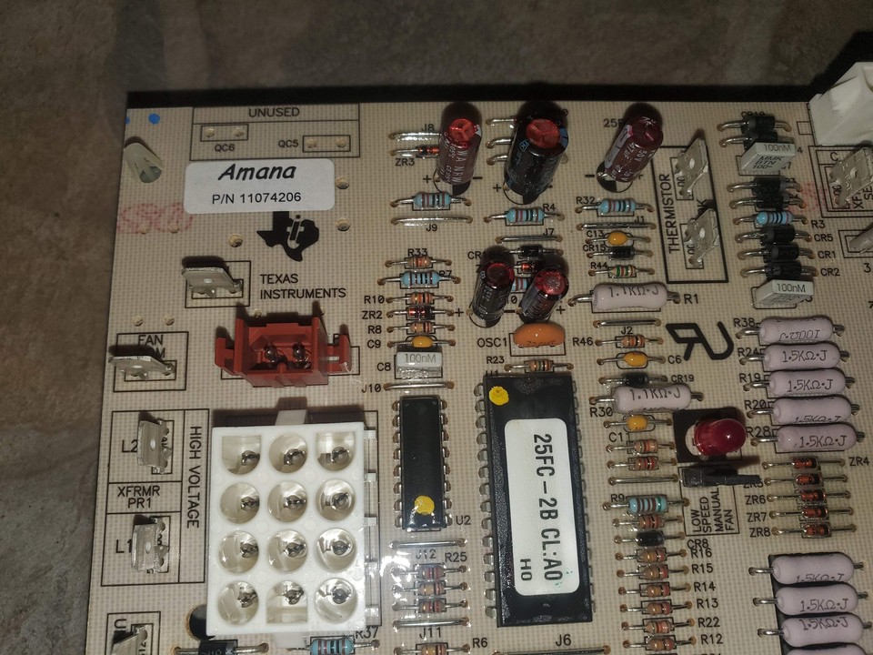 AMANA/GOODMAN 11074206/25FC2B FURNACE CONTROL CIRCUIT BOARD 197754 eBay