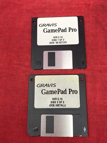 Gravis GamePad Pro Ver 2.10 Windows 95 DOS on 2 3.5" Floppy Disks